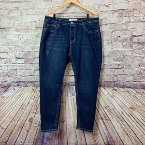 VGS Roll Up Skinny Medium Wash Denim Jeans